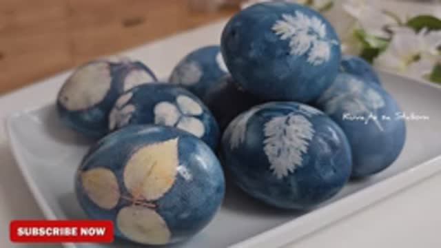 Оригинальный способ покрасить яйца на Пасху! Поделки своими руками!