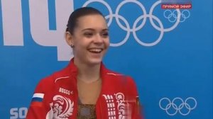 Первое интервью после победы, Олимпийской чемпионки Сотниковой Олимпиада в Сочи