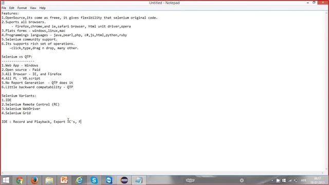 Class1 Batch5 Selenium Introduction