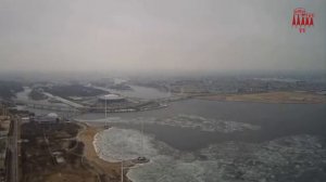 Прикольные кадры с Лахта-центра.