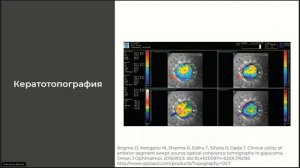 Цикл лекций по ОКТ Исследование переднего отрезка при глаукоме Пахиметрия