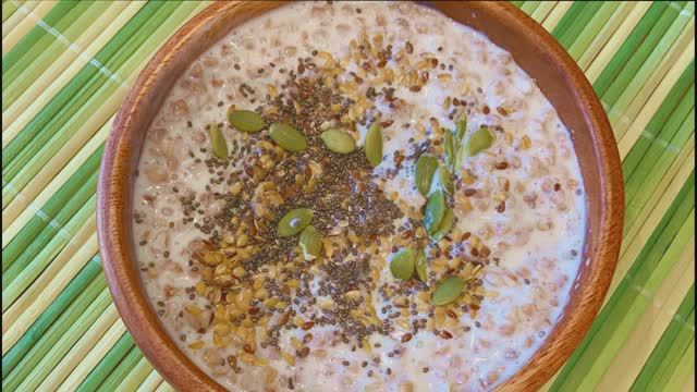 Гречка с кефиром на завтрак смотреть онлайн