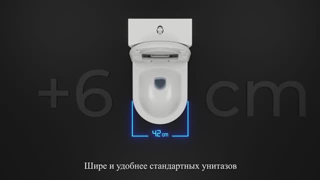 Унитаз Creavit Grande XXL, ещё шире и комфортнее смотреть онлайн