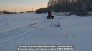 самодельный минипогрузчик испытания в работе