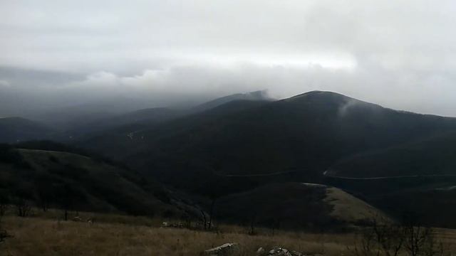 Горы в облаках. Новороссийск