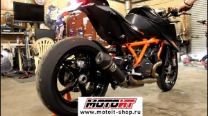 KTM 1290 Super Duke с глушителем Arrow X-Kone