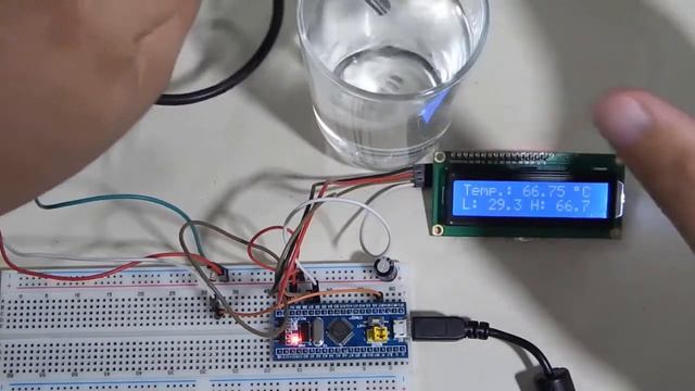 DS18B20 STM32 Arduino Teste. смотреть онлайн