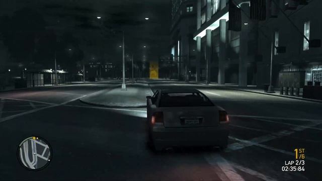 Grand Theft Auto IV South Algonquin Street Race at Night (Modded Game)