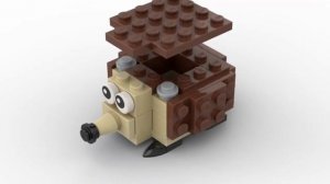LEGO. Как построить ежика из лего. Полибег 40212 #lego #tutorial #bricklady