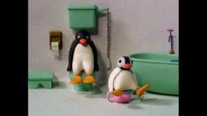 YTP (Clean) - Pingu farts so hard that he breaks the toilet!