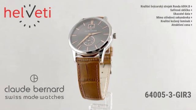 Claude Bernard Classic 64005-3-GIR3 смотреть онлайн
