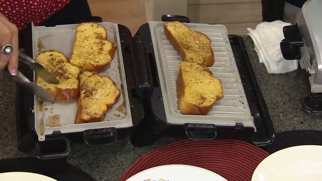 George Foreman 5 Serving 180 Nonstick Grill wGriddle Plate with Jill Bauer