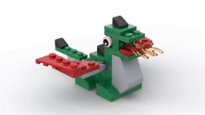 LEGO. Как построить Дракона из лего. Полибег 40098 #lego #tutorial #bricklady