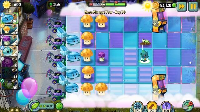 Plants vs Zombies 2 - Neon Mixtape Tour Day 30 [Plants Lvl 1 & No Premium] смотреть онлайн