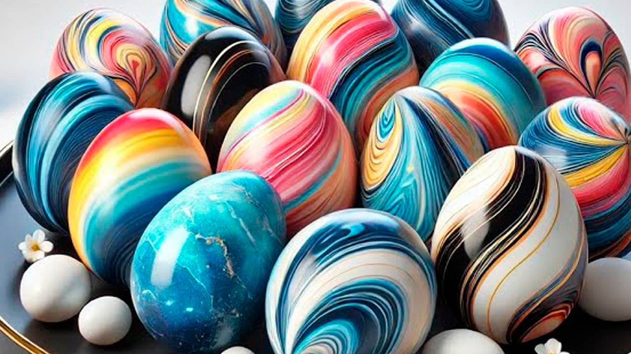 За МИНУТЫ! Красить яйца ОЧЕНЬ ПРОСТО! Как красить #пасхальные яйца.