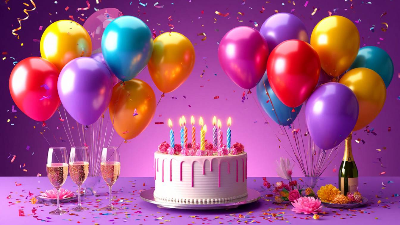 С Днем рождения! Чтоб исполнялись все желания! смотреть онлайн