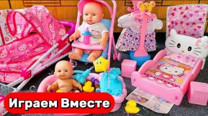 Играем в кукольный домик ! Играем в куклы ! Игрушки мультики ! Играем в детскую кухню 🥕