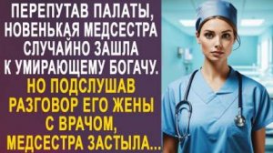 Перепутав палаты, новенькая медсестра случайно зашла к умирающему богачу. Но подслушав разговор...