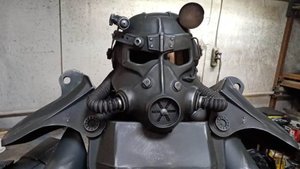 Косплей доспех костюм фоллаут т45д броня - силовой доспех т45д Братство Стали - ларп шлем - t45d t60