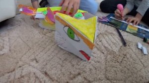 Учимся делать бумажного динозавра