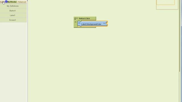 MIT App Inventor How to use button click + Label