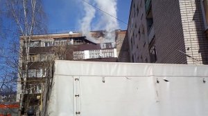 Пожар на улице Первомайской в Йошкар-Оле