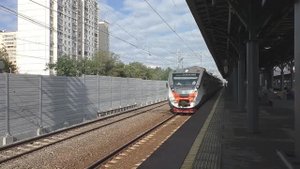 Электропоезд ЭД4М-0502 (ЦППК) приг. поезд "Рэкс-Экспресс" №7179/7180 Крутое - Пл. 3-Х вокзалов.