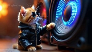 Tiny Cat’s Rockstar Band Adventure! _ #cat #rockstar #music
