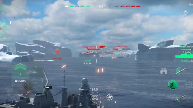 Modern Warships ITS Caio Duilio Battle смотреть онлайн