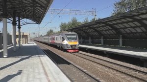 Электропоезд ЭП2Д-0184 (ЦППК) пригородный поезд №6116 Москва (Казанский вокзал) - Голутвин.