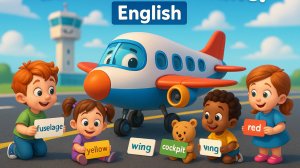 "✈️ Давайте построим самолёт! | Видео для малышей 🧸 | Учим английский с весёлыми самолётами 🎉"