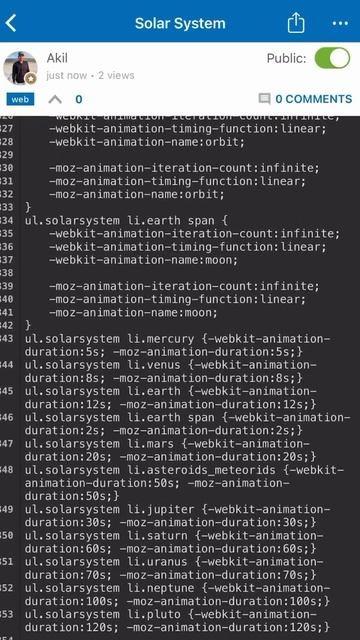Solar System!#coding #programminglanguage #viral #html #css