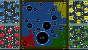 Marble Race & Territory War - fight between neon bubbles #15