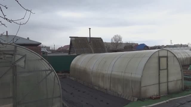 У нас тепло, но темно, как ночью. Обзор погоды, огорода и теплицы с томатами 8 апреля 2025.