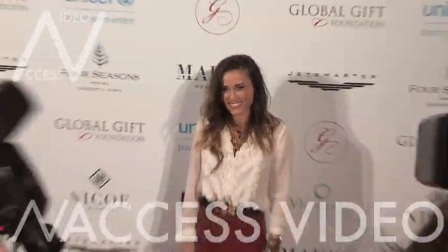 Capucine Anav on the red carpet for the Global Gift Gala in Paris