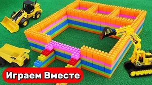 Играем в машинки 🚚 Машинки мультики ! Строительная техника для детей: грузовики, экскаваторы !