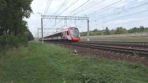 Электропоезд ЭГЭ2Тв-016 "Иволга 3.0" (аренда ЦППК) приг. поезд №7375/7376 Зеленоград - Ипподром.