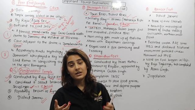 Important Tourist Locations of Jammu & Kashmir||Lec-11||Part-2||JKSSB||JKPSC||UPSC