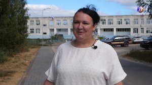 Дети в рабочем поселке Досчатое пошли в школу по новому тротуару.  Выкса-ТВ