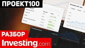 Проект100. Разбор сайта Investing com