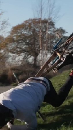 BAMBOO BIKE SNAPS IN HALF #SHORTS