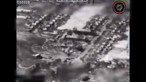 Применение ракеты Х-39 ЛМУР экипажем вертолёта Ми-28НМ по месту нахождения вражеских операторов БпЛА