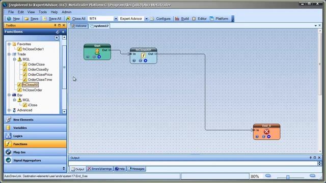 VTS EA Builder ToolBox Search for MQL Functions Updated