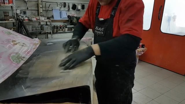 Проект покраски Honda Accord 7 шпатлевание багажника часть4 смотреть онлайн