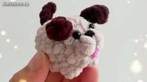 Амигуруми: схема Собачка Горошек | Игрушки вязаные крючком