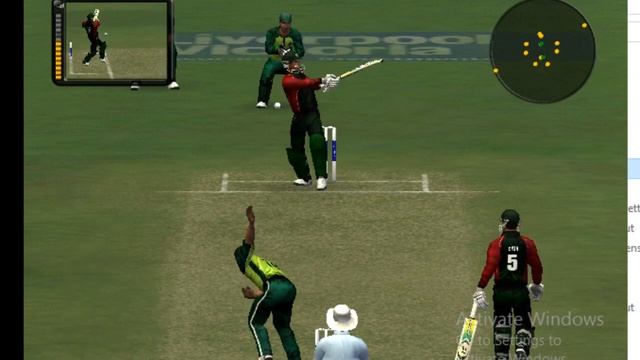 pak vs ban shoaib akhtar brutal bowling / Ea sports Cricket 07