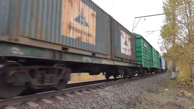 Эксклюзив ВЛ15 на БМО! Электровоз ВЛ11.8-760/761 + с ВЛ15-010 с грузом, БМО ж/д., 10 октября 2020 г смотреть онлайн