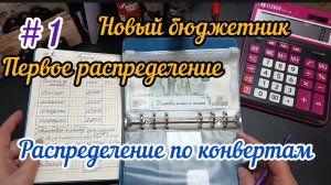 #1 Новое распределение в новый бюджетник/Первое распределение по конвертам 08.04.25
