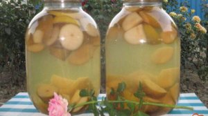 Компот из груш  с лимоном на зиму