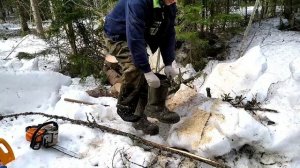 Весна.  Опять дрова